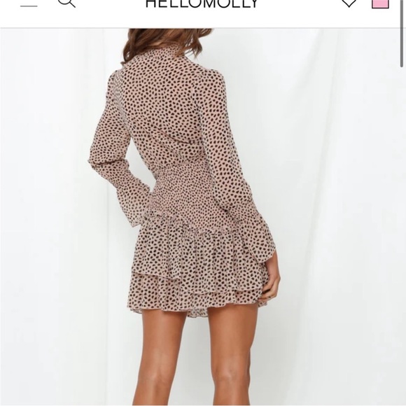 NWT Hello Molly Pink and White Ruffled Tiered Sundress - Picture 3 of 6